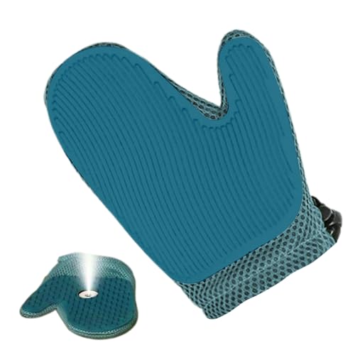 Elektrostatische Handschuhe Tierhaare – Tierhaarentferner Elektrostatische Handschuhe – Fellpflege-Werkzeug Zubehör für Katzenhaarentfernung, Badreinigungsschlauch, Couch-Kleidung von Generisch