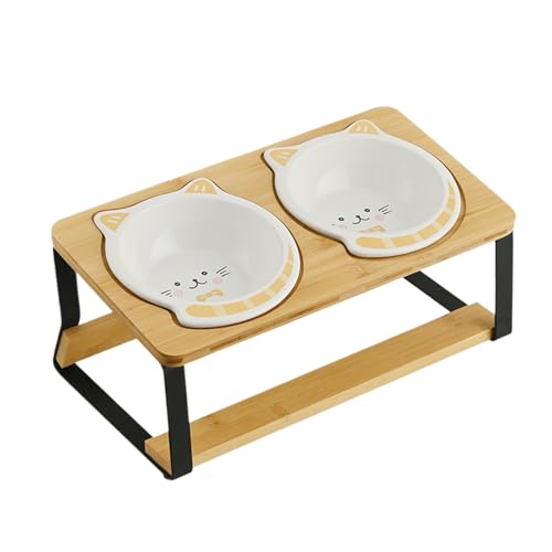 Elevated Cat Bowls, Raised Food Dish, Ceramic Pet Feeder, Spill-Proof Non-Slip Stand, Spine Protection Design, Home Apartment Travel Use, 13x7.1x5.7 Elevated Cat Bowls, Raised Food Dish, Ceramic Pet Feeder, Spill-Proof Non-Slip Stand, Spine Protection Design, Home Apartment Travel Use, 13x7.1x5.7 von Generisch