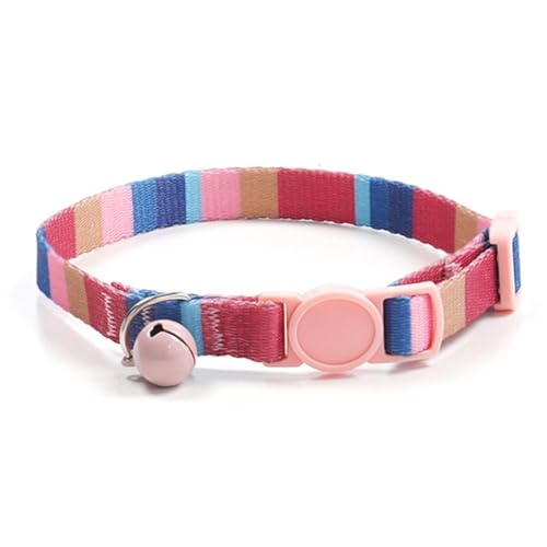 End Buntes Halsband für Katzen und Welpen, verstellbares Halsband, Geschirr, O1B1, niedliches Muster, Zubehör, Halskette End Buntes Halsband für Katzen und Welpen, verstellbares Halsband, Geschirr, O1B1, niedliches Muster, Zubehör, Halskette von Generisch