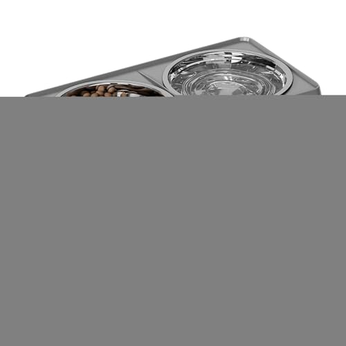 Erhöhte Hundenäpfe, erhöhter Wassernapf, verstellbare Futterstation, 5 Höhenstufen, rutschfester Boden, einfache Montage, ergonomisches Design, freies Essen, perfekt für Welpen, Katze, große Rasse, 43 von Generisch