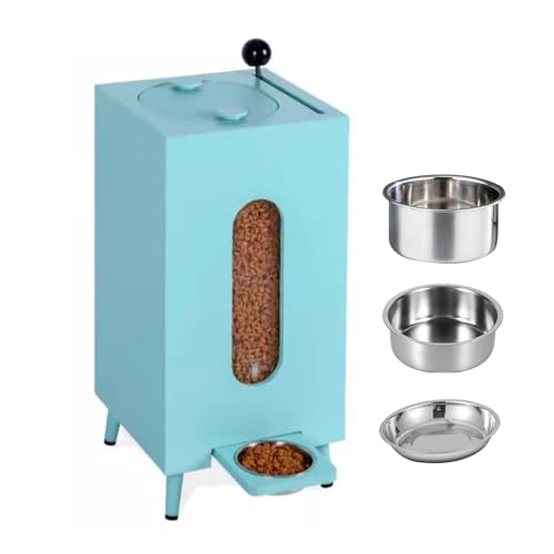 Erhöhter Hundenapf für große, mittelgroße und kleine Hunde – erhöhter Hundenapf mit 3 Edelstahlnäpfen, speichert 10 kg Futter – Haustier-Futterständer Erhöhter Hundenapf für große, mittelgroße und kleine Hunde – erhöhter Hundenapf mit 3 Edelstahlnäpfen, speichert 10 kg Futter – Haustier-Futterständer von Generisch