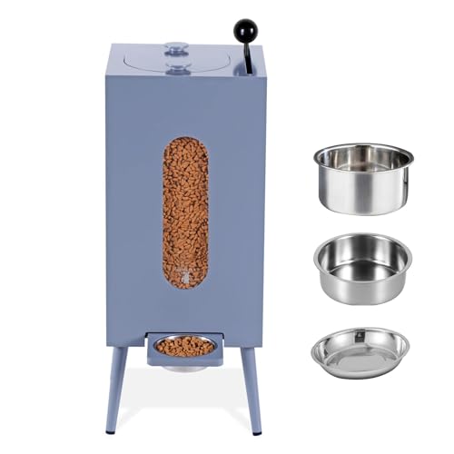 Erhöhter Hundenapf für große, mittelgroße und kleine Hunde – erhöhter Hundenapf mit 3 Edelstahlnäpfen, speichert 10 kg Futter – Haustier-Futterständer Erhöhter Hundenapf für große, mittelgroße und kleine Hunde – erhöhter Hundenapf mit 3 Edelstahlnäpfen, speichert 10 kg Futter – Haustier-Futterständer von Generisch