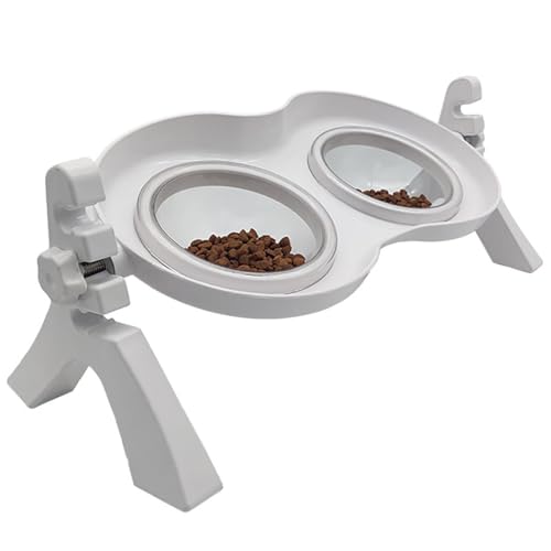 Erhöhter Katzennapf mit drehbarem Ständer: verstellbarer 3-stufiger auslaufsicherer Wassernapf für trockenes & nasses Futter, perfekt für Welpen und Küchen Erhöhter Katzennapf mit drehbarem Ständer: verstellbarer 3-stufiger auslaufsicherer Wassernapf für trockenes & nasses Futter, perfekt für Welpen und Küchen von Generisch