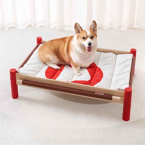 Erhöhtes Hundebett, kühles, atmungsaktives erhöhtes Haustierbett mit abnehmbarer Matte für Haus und Garten, kann Haustiere bis zu 40 kg tragen - perfekt für Hunde und Katzen Erhöhtes Hundebett, kühles, atmungsaktives erhöhtes Haustierbett mit abnehmbarer Matte für Haus und Garten, kann Haustiere bis zu 40 kg tragen - perfekt für Hunde und Katzen von Generisch