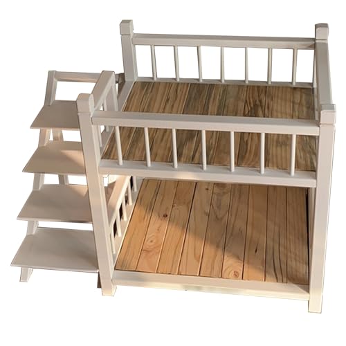 Erhöhtes Hundebett – Haustiersofa aus Holz mit abnehmbarer Doppelschicht und Treppe für kleine bis große Hunde – bequemes Hunde-Etagenbett und Kinderbetten Erhöhtes Hundebett – Haustiersofa aus Holz mit abnehmbarer Doppelschicht und Treppe für kleine bis große Hunde – bequemes Hunde-Etagenbett und Kinderbetten von Generisch