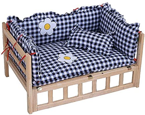 Erhöhtes Katzenbett mit Geländer, orthopädisches Hundesofa mit waschbarem Kissen für den Innen- und Außenbereich, große/mittelgroße kleine Hunde, Arthritis-Schmerzlinderung von Generisch