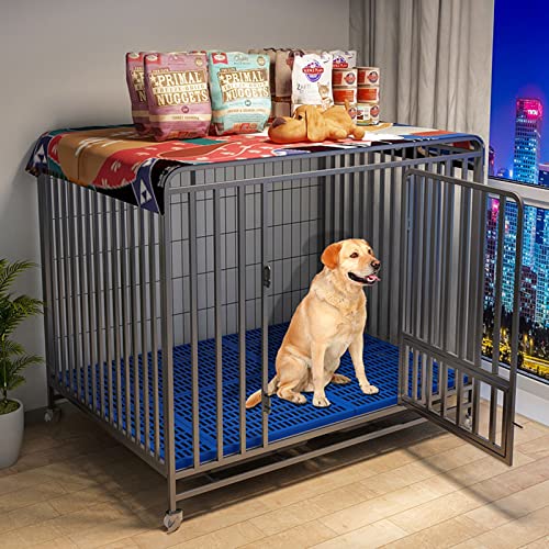 Extra große, robuste Hundebox mit verschließbarer Tür und herausnehmbarem Tablett, XXL Metallhütte mit Rädern und zu öffnender Oberseite Extra große, robuste Hundebox mit verschließbarer Tür und herausnehmbarem Tablett, XXL Metallhütte mit Rädern und zu öffnender Oberseite von Generisch