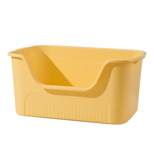 Extra große Katzentoilette mit hohen Seiten, offenes Design für Maine-Coon- und Ragdoll-Katzen, einfache Werkzeugmontage, minimalistischer Stil, PP-Material Extra große Katzentoilette mit hohen Seiten, offenes Design für Maine-Coon- und Ragdoll-Katzen, einfache Werkzeugmontage, minimalistischer Stil, PP-Material von Generisch