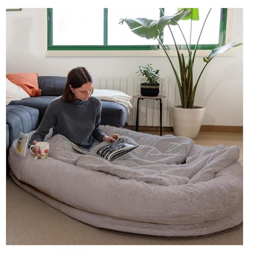 Extra großes Sitzsack-Bett für Erwachsene und Haustiere, wasserdicht und waschbar, rutschfest von Generisch