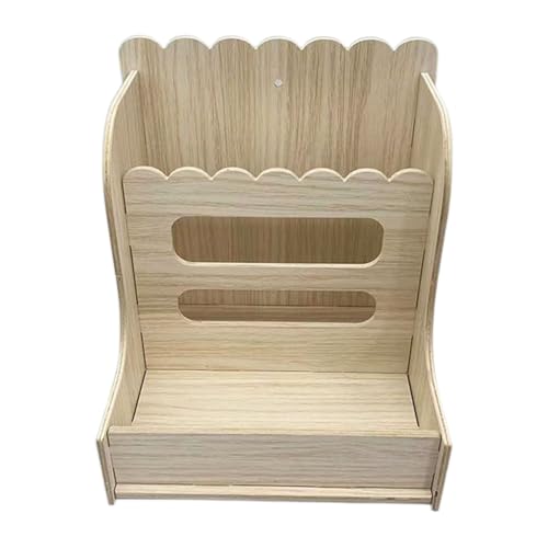 FAY Feeder - Bin Feeder für Rabbitt | Futterbox ' | Kleintiere aus Naturholz | Heu Beweis Anti-Leck Cela Chinchilla Kleine Fütterung von Generisch