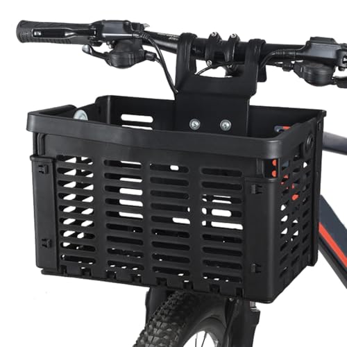 Fahrradkorb, 32,4 cm (12,40 Zoll), PP-Fahrradkiste, einfache Installation, abnehmbarer Gepäckträger, Fahrrad- und Fahrradzubehör für Lebensmittel, Hund und Katze von Generisch