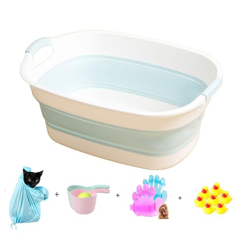 Faltbare Haustier-Badewanne, Haustier-Badewanne, katzenspezifische Badewanne, Katzenbadewanne, kleiner Hunde-Badeeimer, Anti-Lauf-Waschbecken, faltbar, F, 12,5 kg Faltbare Haustier-Badewanne, Haustier-Badewanne, katzenspezifische Badewanne, Katzenbadewanne, kleiner Hunde-Badeeimer, Anti-Lauf-Waschbecken, faltbar, F, 12,5 kg von Generisch