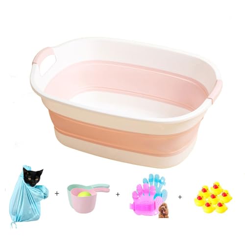 Faltbare Haustier-Badewanne, Haustier-Badewanne, katzenspezifische Badewanne, Katzenbadewanne, kleiner Hunde-Badeeimer, Anti-lauf-Waschbecken, faltbar, D, 12,5 kg Faltbare Haustier-Badewanne, Haustier-Badewanne, katzenspezifische Badewanne, Katzenbadewanne, kleiner Hunde-Badeeimer, Anti-lauf-Waschbecken, faltbar, D, 12,5 kg von Generisch