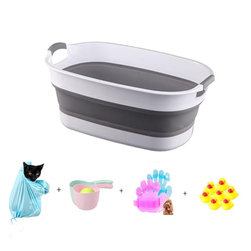 Faltbare Haustier-Badewanne, Haustier-Badewanne, katzenspezifische Badewanne, Katzenbadewanne, kleiner Hunde-Badeeimer, Anti-lauf-Waschbecken, faltbar, E, 7,5 kg Faltbare Haustier-Badewanne, Haustier-Badewanne, katzenspezifische Badewanne, Katzenbadewanne, kleiner Hunde-Badeeimer, Anti-lauf-Waschbecken, faltbar, E, 7,5 kg von Generisch