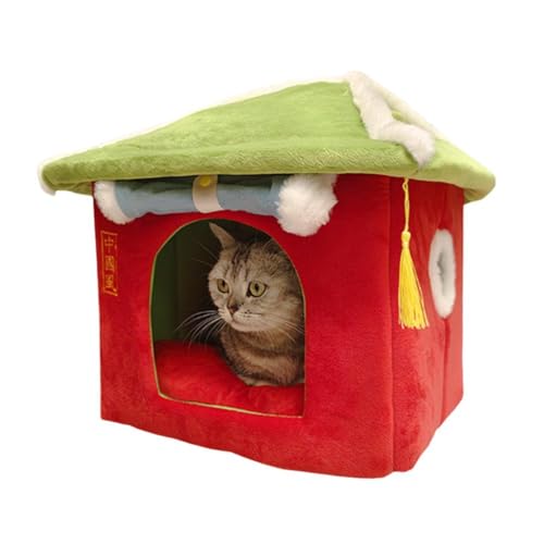 Faltbare Hundehütte, Hundehütte, Bettmatte für Haustiere, Winter, warme Haustierhöhle, überdachte Haustierhöhle, kleines Versteck Faltbare Hundehütte, Hundehütte, Bettmatte für Haustiere, Winter, warme Haustierhöhle, überdachte Haustierhöhle, kleines Versteck von Generisch