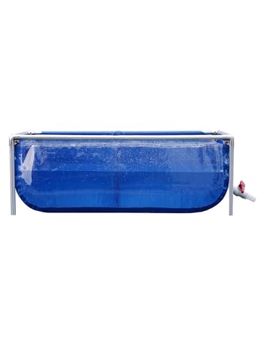 Faltbarer Fischteich, freistehendes Aquarium für den Innenbereich, mit flexiblem PVC-Canvas und Stahlrahmen, transparentes Sichtfeld für einfache Beobachtung Faltbarer Fischteich, freistehendes Aquarium für den Innenbereich, mit flexiblem PVC-Canvas und Stahlrahmen, transparentes Sichtfeld für einfache Beobachtung von Generisch