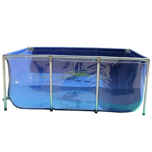 Faltbarer Fischteich aus PVC mit Edelstahlrahmen, klarer Sichtscheibe und Ablassventil für einfache Wartung, ideal für Koi und Wasserlebewesen Faltbarer Fischteich aus PVC mit Edelstahlrahmen, klarer Sichtscheibe und Ablassventil für einfache Wartung, ideal für Koi und Wasserlebewesen von Generisch