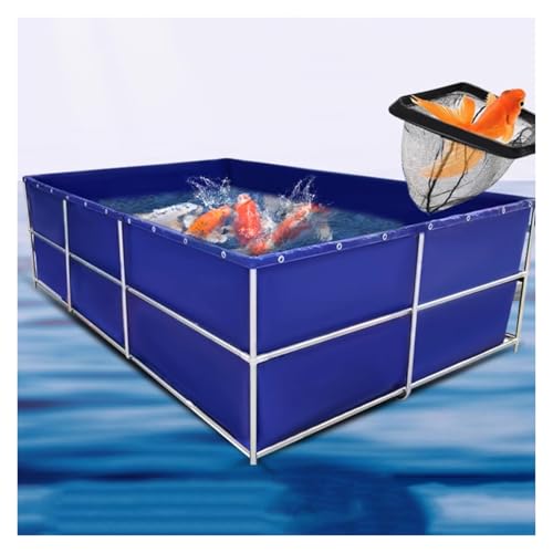 Faltbarer Fischteich aus Segeltuch mit Metallrahmen und Ablassventil, oberirdisches Aquarium für Koi und Goldfische Faltbarer Fischteich aus Segeltuch mit Metallrahmen und Ablassventil, oberirdisches Aquarium für Koi und Goldfische von Generisch