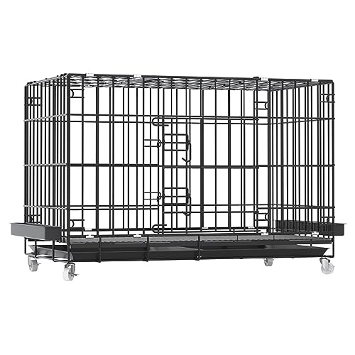 Faltbarer Hühnerstall aus Metall mit Rädern, tragbarer Geflügelkäfig für Kaninchen, Enten und Kleintiere, einfach zu bewegen im Freien Faltbarer Hühnerstall aus Metall mit Rädern, tragbarer Geflügelkäfig für Kaninchen, Enten und Kleintiere, einfach zu bewegen im Freien von Generisch