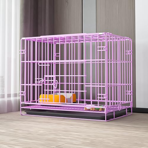 Faltbarer Hundekäfig aus Metalldraht mit abnehmbarem Tablett – Reise Indoor und Outdoor Welpenlaufstall, leicht zu tragen Faltbarer Hundekäfig aus Metalldraht mit abnehmbarem Tablett – Reise Indoor und Outdoor Welpenlaufstall, leicht zu tragen von Generisch