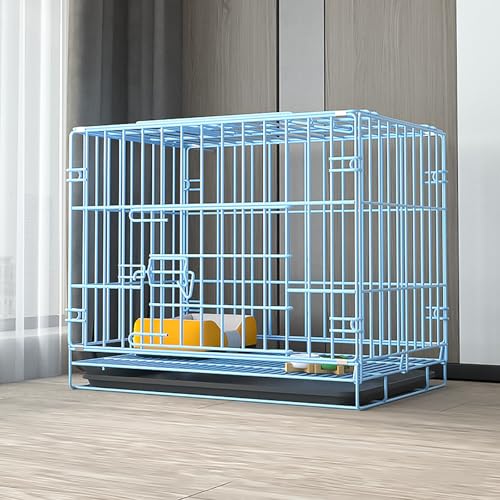 Faltbarer Hundekäfig aus Metalldraht mit abnehmbarem Tablett – Reise Indoor und Outdoor Welpenlaufstall, leicht zu tragen Faltbarer Hundekäfig aus Metalldraht mit abnehmbarem Tablett – Reise Indoor und Outdoor Welpenlaufstall, leicht zu tragen von Generisch