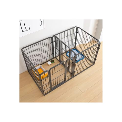 Faltbarer Laufstall für Haustiere – Robustes Hundegehege für drinnen und draußen, Tragbares, Abnehmbares Tor für Welpen, Ideal für sicheres Spielen und Training von Generisch