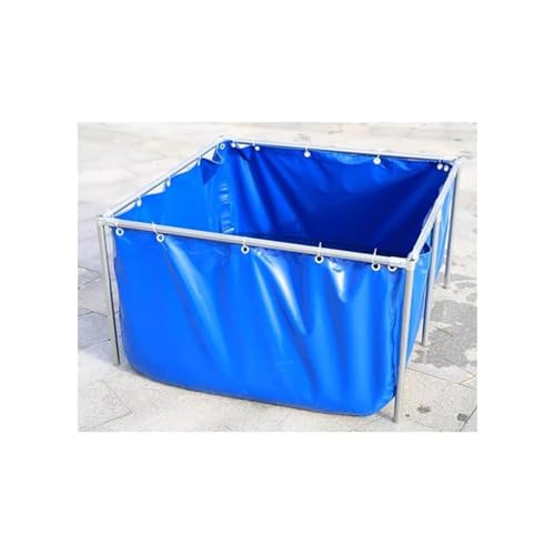 Faltbarer PVC-Außenpool, tragbarer Fischteich für Koi-Aufzucht, Gartenbewässerung und Wasserzucht, verdickter großer Wassertank von Generisch