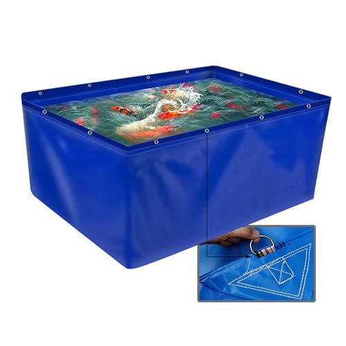 Faltbarer PVC-Wassertank mit Ösen, langlebiger temporärer Haltepool für Salzwasserfische und Koi-Schildkröten Faltbarer PVC-Wassertank mit Ösen, langlebiger temporärer Haltepool für Salzwasserfische und Koi-Schildkröten von Generisch