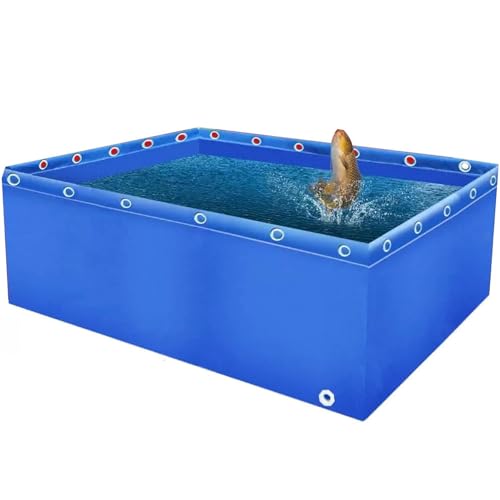 Faltbarer Teich mit Ablassventil - Multifunktionaler Aquariumpool zum temporären Halten und Betrachten von Goldfischen, Koi und Wasserlebewesen von Generisch