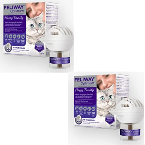 generisch Feliway Optimum Start-Set von Ceva - Doppelpack - 2 x Stecker & 2 x 48ml Flakon von generisch