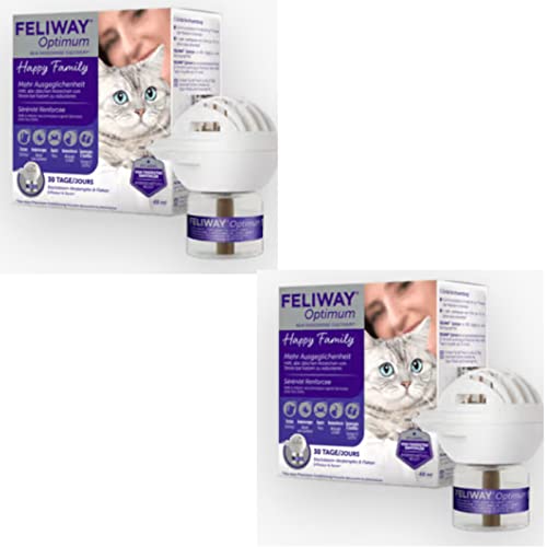 Feliway Optimum Start-Set von Ceva - Doppelpack - 2 x Stecker & 2 x 48ml Flakon von FELIWAY