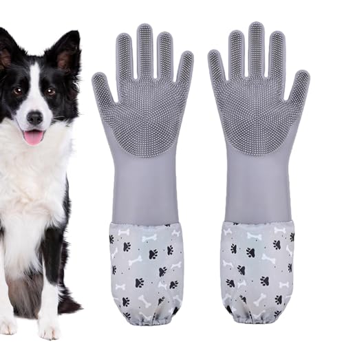 Fellpflege-Handschuhe für Hunde – rutschfeste Hundewaschhandschuhe | Silikon-Körper-Badhandschuhe für Tiere, Reinigungskämme, Haustierpflege-Handschuhe für Katzen, Badeshampoo, Hundebürste Handschuhe Fellpflege-Handschuhe für Hunde – rutschfeste Hundewaschhandschuhe | Silikon-Körper-Badhandschuhe für Tiere, Reinigungskämme, Haustierpflege-Handschuhe für Katzen, Badeshampoo, Hundebürste Handschuhe von Generisch