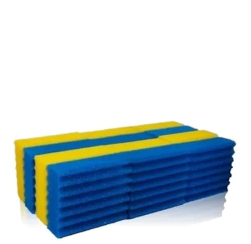Filterbaumwolle CPF/Cpa - Biologisches Filtermaterial für Aquarien Blau/Gelb (CBF350C) von Generisch