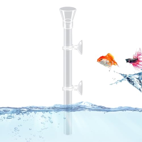 Fischfütterungsrohr | Becken Kampffisch Fütterungsrohr,Transparenter Futterverteiler Gegen Verschütten Für Aquarien Mit Fische, Schildkröten, Schnecken von Generisch