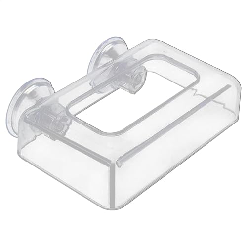 Fischfutterspender mit Saugnapf – Acryl-Fischtank, fester Futterspender, breiter Futterbereich, Dosierwerkzeug zum Füttern von schwimmendem Futter oder Flockenfutter Fischfutterspender mit Saugnapf – Acryl-Fischtank, fester Futterspender, breiter Futterbereich, Dosierwerkzeug zum Füttern von schwimmendem Futter oder Flockenfutter von Generisch