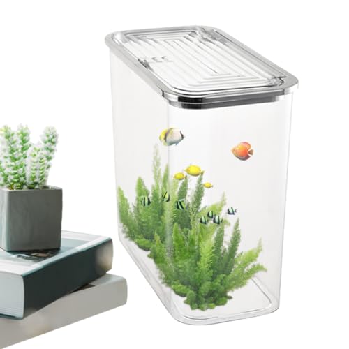 Fischtank - Anfängerfreundlich, Filter Inklusive | 12.2x6.1x11.02 Zoll Aquariumglas, LED -Beleuchtung, Stilvoller Betta -Fischlebensraum Für Home Offices Schreibtischdekoration Fischtank - Anfängerfreundlich, Filter Inklusive | 12.2x6.1x11.02 Zoll Aquariumglas, LED -Beleuchtung, Stilvoller Betta -Fischlebensraum Für Home Offices Schreibtischdekoration von Generisch