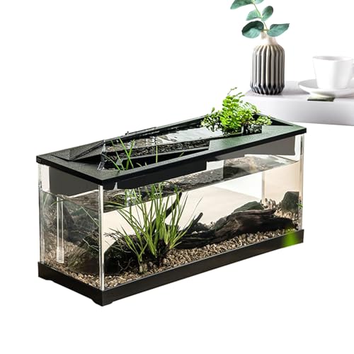 Fischtank Mit Filter - Fischtank | Acryl Clear Desk Aquarium Mit Filter | Acrylaquarium Mit Filter, Turtle Habitat Fish Bowl Mit Zyklussystem Für Zuhause, Studio, Tabletop von Generisch