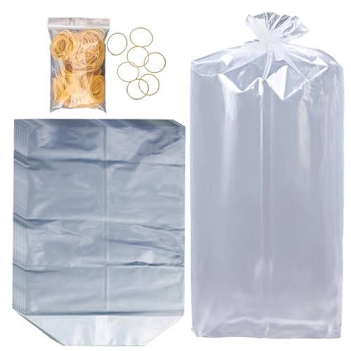 Fischtaschen zum Transportieren,Fischtransporttaschen, 50X transparente, auslaufsichere Beutel für lebende Fische Fischtaschen zum Transportieren,Fischtransporttaschen, 50X transparente, auslaufsichere Beutel für lebende Fische von Generisch