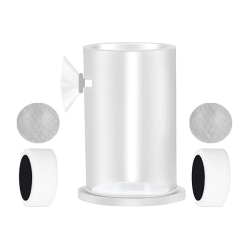Fish Food Feeder, Transparent Shrimp Feeding Dish 1.18x2.76in, Suction Cup Base with Anti-Drift Ring, Cylindrical Leak Net Design, Aquarium Accessories for Tanks, Precise Feeding von Generisch