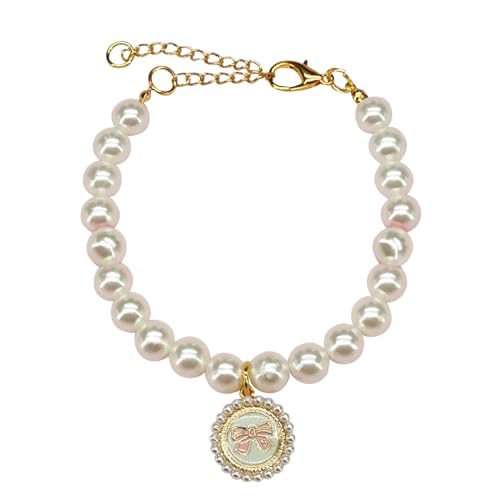 Fliege Haustier-Halsband, Haustier-Perlenkette, Katze, Hund, Perlenhalsband, Haustier-Anhänger Flohhalsband Katze (F, L) von Generisch