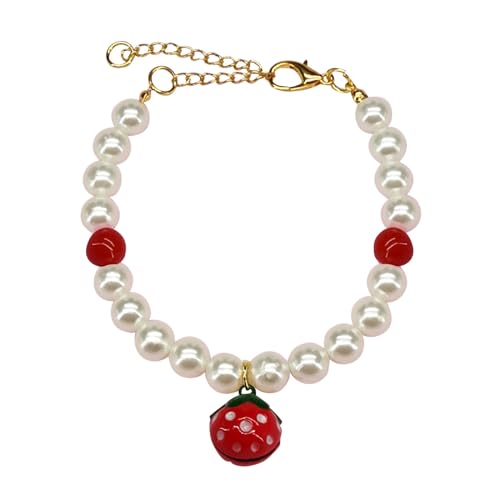 Fliege Haustier-Halsband, Haustier-Perlenkette, Katze, Hund, Perlenhalsband, Haustier-Anhänger Flohhalsband Katze (H, S) von Generisch