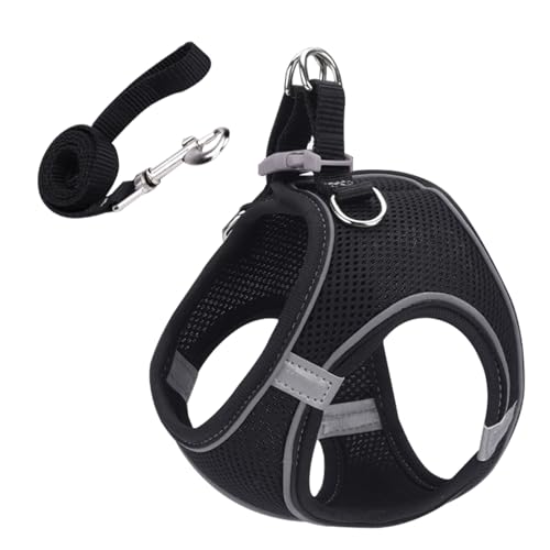 Fluchtsicheres Katzen Geschirr | Weiches Mesh-Geschirr Mit Reflektierenden Sicherheitsstreifen | Haustierzubehör Für Kleine Mittelgroße Große Tiere Reisen Rucksack Outdoor Wandern Fluchtsicheres Katzen Geschirr | Weiches Mesh-Geschirr Mit Reflektierenden Sicherheitsstreifen | Haustierzubehör Für Kleine Mittelgroße Große Tiere Reisen Rucksack Outdoor Wandern von Generisch