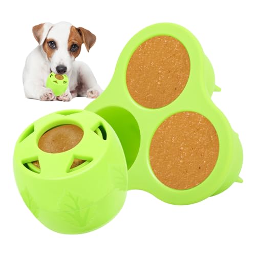 Freeze Hundespielzeug – Beißball für Welpen | Freeze Treat Feeder Interaktive Kaustimulation Bereicherung für Indoor Outdoor Hund Langeweile Linderung Freeze Hundespielzeug – Beißball für Welpen | Freeze Treat Feeder Interaktive Kaustimulation Bereicherung für Indoor Outdoor Hund Langeweile Linderung von Generisch
