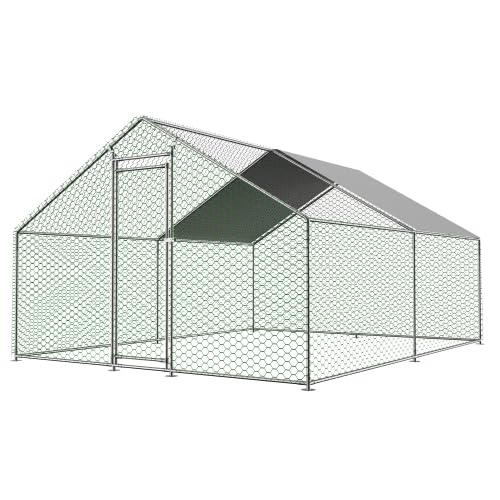Freilaufgehege Hühnerstall 3x4x2m mit Sicherheitsschloss und Wasserdichtes PE-Tuch, Freilaufgehege aus Metall für Hühner, Kaninchen und weitere Kleintiere WL Freilaufgehege Hühnerstall 3x4x2m mit Sicherheitsschloss und Wasserdichtes PE-Tuch, Freilaufgehege aus Metall für Hühner, Kaninchen und weitere Kleintiere WL von Generisch