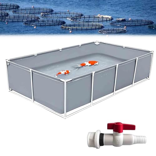 Freistehendes Aquarium für den Innenbereich, mit flexiblen Teicheinlagen für Koi-Kultur, landwirtschaftliche Bewässerung, einfacher Aufbau über dem Boden, Fischteich, 1 m x 0,5 m Freistehendes Aquarium für den Innenbereich, mit flexiblen Teicheinlagen für Koi-Kultur, landwirtschaftliche Bewässerung, einfacher Aufbau über dem Boden, Fischteich, 1 m x 0,5 m von Generisch