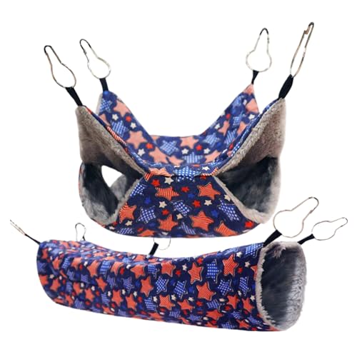 Frettchen Hängematte Für Käfig,2 Stück Schaukel Hängematte - Gemütliches Bett zum Ausruhen, Schlafen und Bereichern für kleine Rassen wie Igel und Zuckergleiter in Zuhause, Wohnzimmer Spielbereich Frettchen Hängematte Für Käfig,2 Stück Schaukel Hängematte - Gemütliches Bett zum Ausruhen, Schlafen und Bereichern für kleine Rassen wie Igel und Zuckergleiter in Zuhause, Wohnzimmer Spielbereich von Generisch