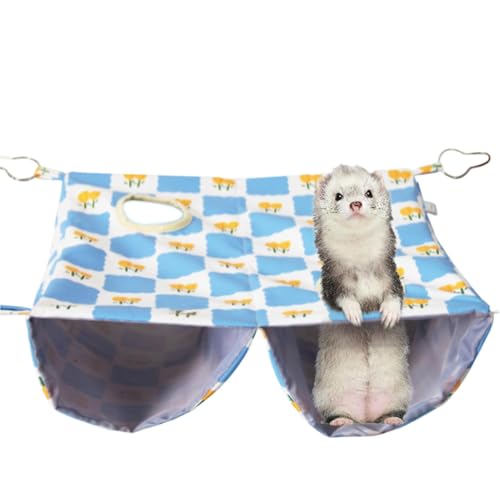 Frettchen-Hängematte – Schlafnest für den Innenbereich, Haken-Design, Käfigzubehör für Hamster, Chinchilla, Igel von Generisch