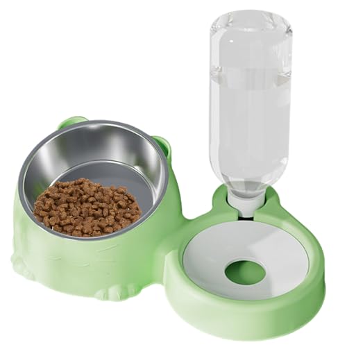Futter- Und Wassernäpfe Für Katzen - Edelstahl 500ml Abnehmbar | Wasser- Und Futternapf Für Katzen Mit Abnehmbarer Wasserschale, Futternapf Uñd Automatische Tränke | Hunde Katzēn Kaninchen Futter- Und Wassernäpfe Für Katzen - Edelstahl 500ml Abnehmbar | Wasser- Und Futternapf Für Katzen Mit Abnehmbarer Wasserschale, Futternapf Uñd Automatische Tränke | Hunde Katzēn Kaninchen von Generisch