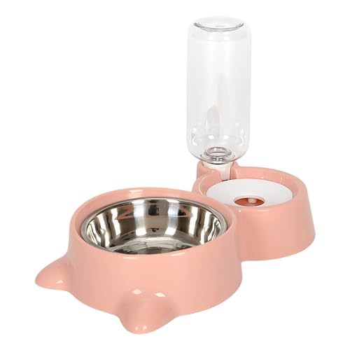 Futternapf Hund Automatischer Wasserspender, Futternapf für Haustiere mit selbstauffüllendem Futterspender für Hunde und Katzen, frisches fließendes Wasser, praktisches Katzen (32x17. 5x17cm) von Generisch