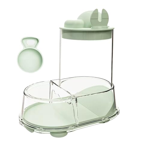 Futternapf für Hamster, automatischer Chinchilla-Futternapf, transparenter stabiler Spender mit abnehmbarem Design für Rennmäuse, Mäuse, Igel, Tauben, Frettchen, Chinchilla-Aufbewahrung Futternapf für Hamster, automatischer Chinchilla-Futternapf, transparenter stabiler Spender mit abnehmbarem Design für Rennmäuse, Mäuse, Igel, Tauben, Frettchen, Chinchilla-Aufbewahrung von Generisch